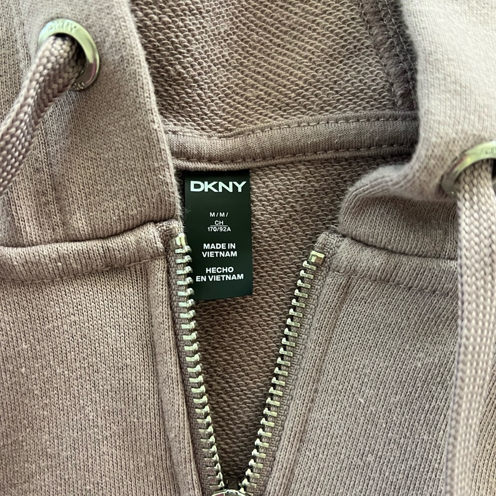 DKNY Mauve Zip-Up Hoodie - Picture 3 of 5